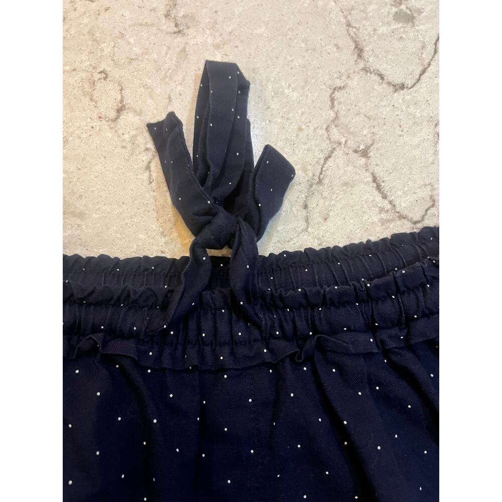 Navy and White Polka Dot Pants - Picture 4 of 5